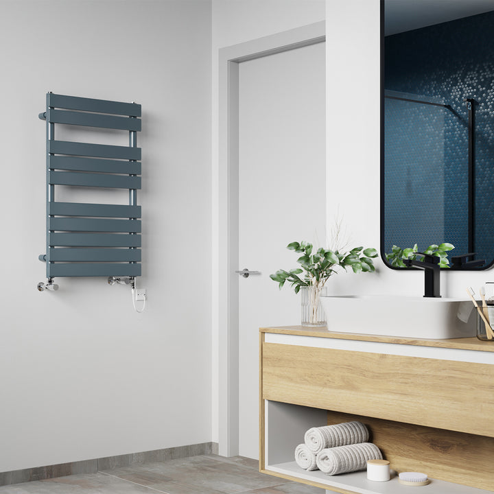 Typhoon - Anthracite Dual Fuel Towel Rail H816mm x W500mm Standard