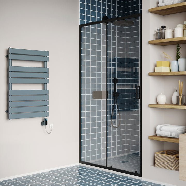 Typhoon - Anthracite Electric Towel Rail H816mm x W500mm 300w Thermostatic WIFI
