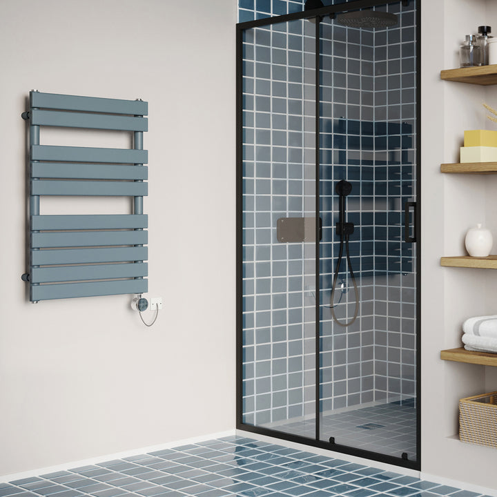 Typhoon - Anthracite Electric Towel Rail H816mm x W500mm 300w Thermostatic