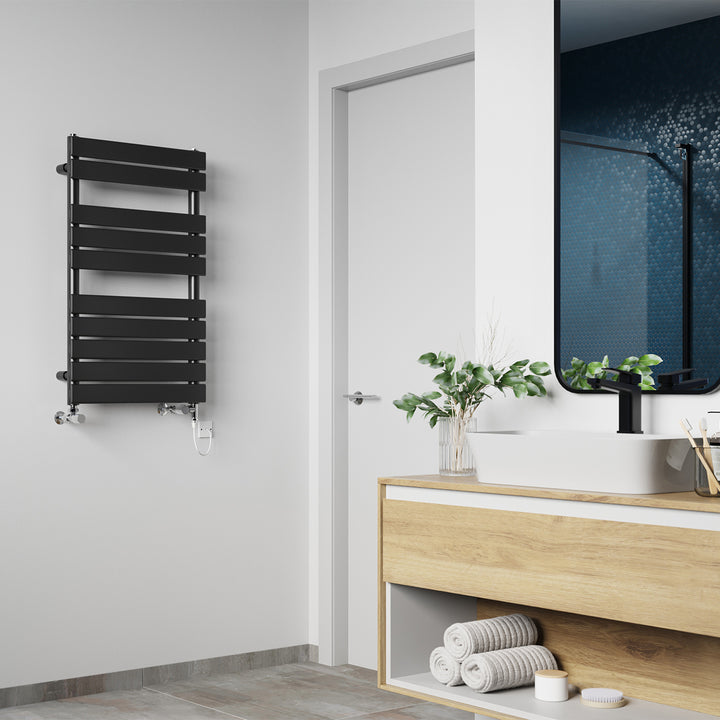 Typhoon - Black Dual Fuel Towel Rail H816mm x W500mm Standard