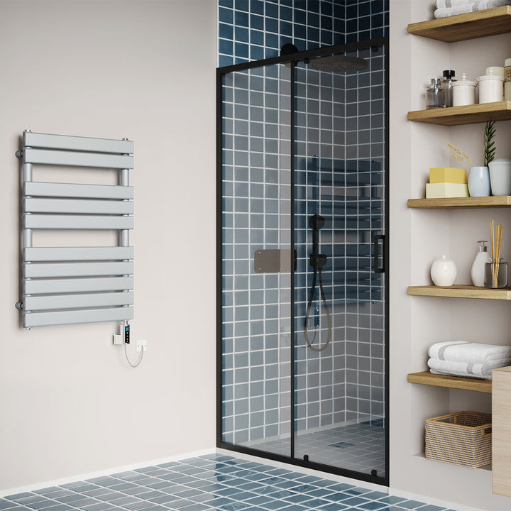 Typhoon - Silver Electric Towel Rail H816mm x W500mm 300w Thermostatic WIFI