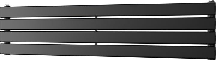 Typhoon Axis - Black Horizontal Radiator H272mm x W1200mm Single Panel