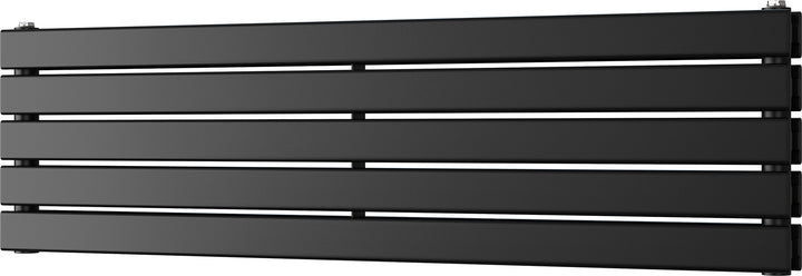 Typhoon Axis - Black Horizontal Radiator H340mm x W1200mm Double Panel