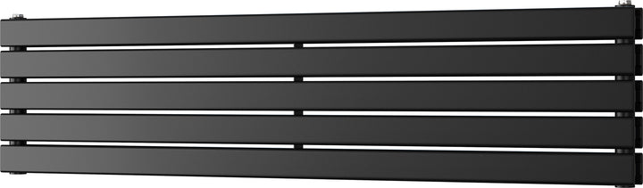 Typhoon Axis - Black Horizontal Radiator H340mm x W1400mm Double Panel