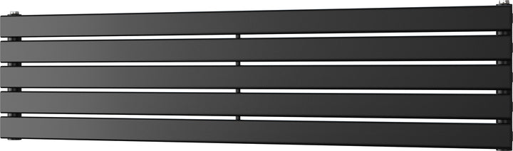 Typhoon Axis - Black Horizontal Radiator H340mm x W1400mm Single Panel