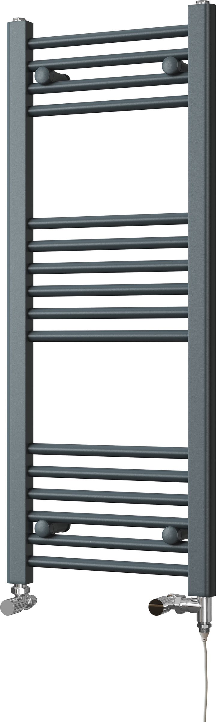 Zennor - Anthracite Dual Fuel Towel Rail  H1000mm x W400mm Standard - Straight