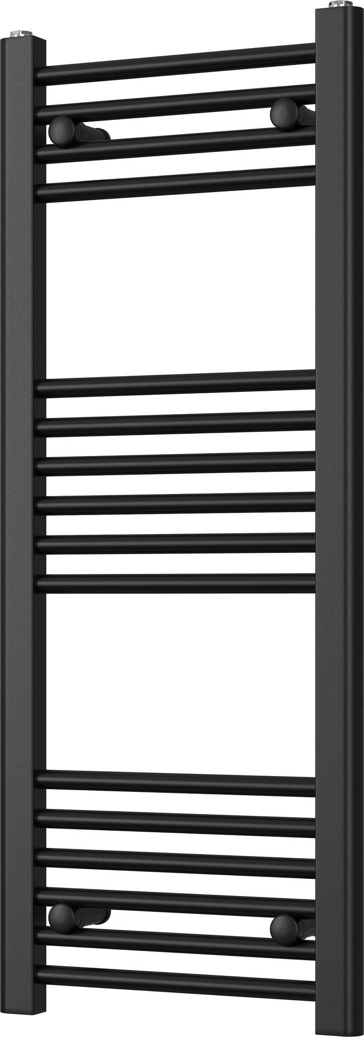 Zennor - Black Heated Towel Rail - H1000mm x W400mm - Straight