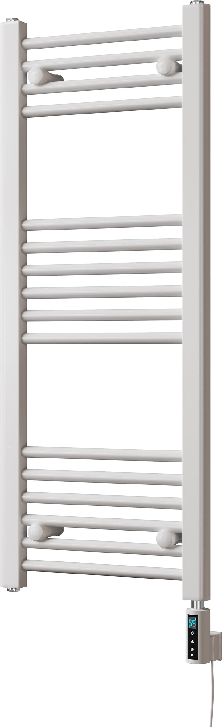 Zennor - White Electric Towel Rail H1000mm x W400mm Straight 300w Thermostatic WIFI