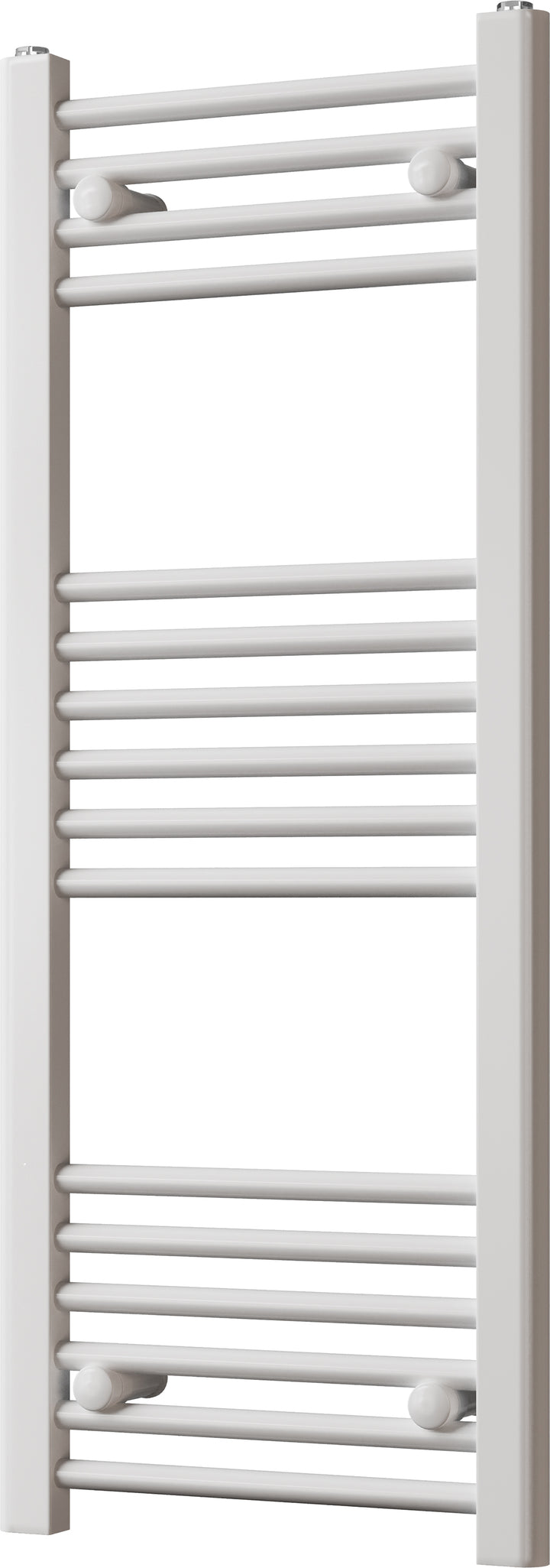 Zennor - White Heated Towel Rail - H1000mm x W400mm - Straight