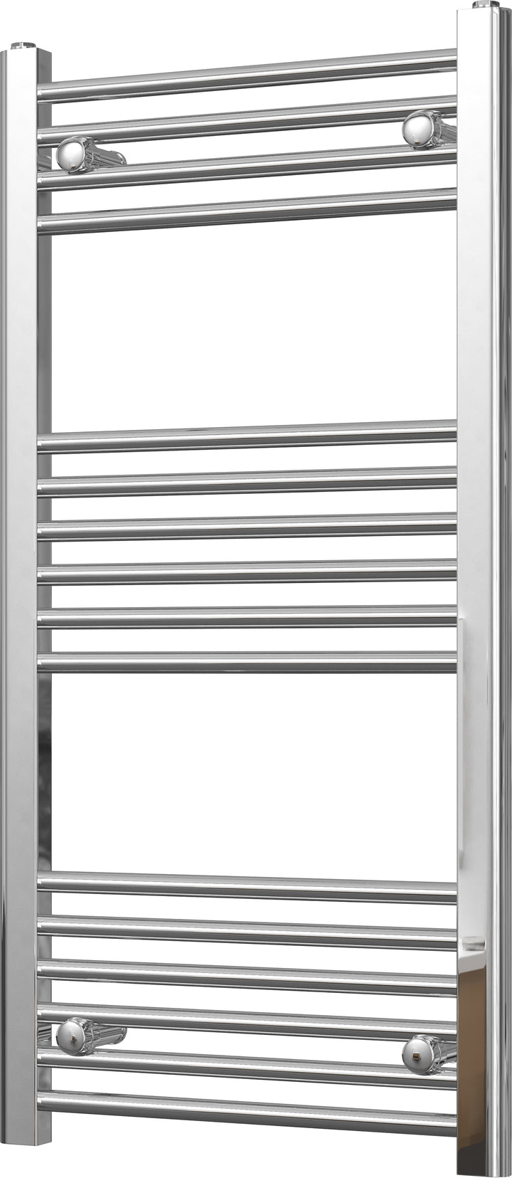 Zennor - Chrome Heated Towel Rail - H1000mm x W500mm - Straight