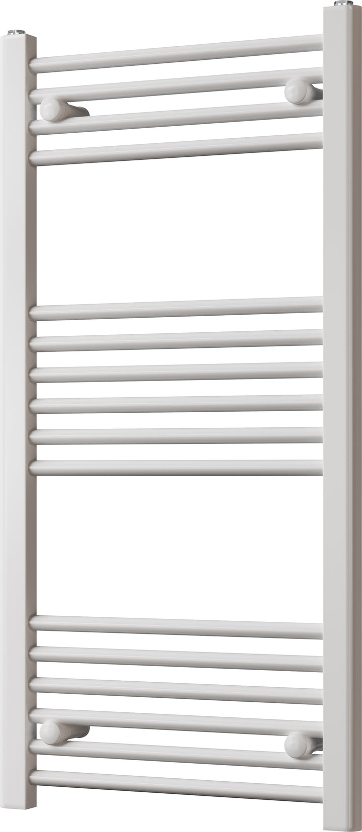 Zennor - White Heated Towel Rail - H1000mm x W500mm - Straight