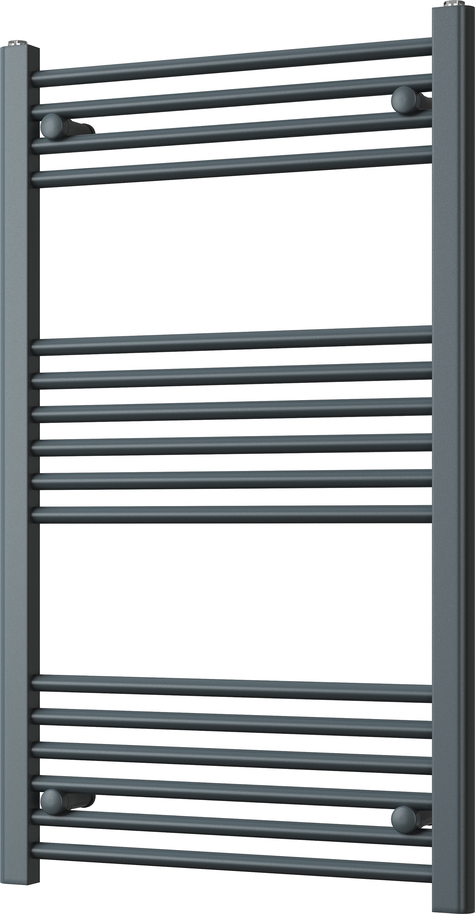 Zennor - Anthracite Heated Towel Rail - H1000mm x W600mm - Straight