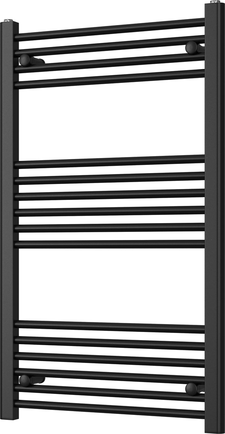 Zennor - Black Heated Towel Rail - H1000mm x W600mm - Straight