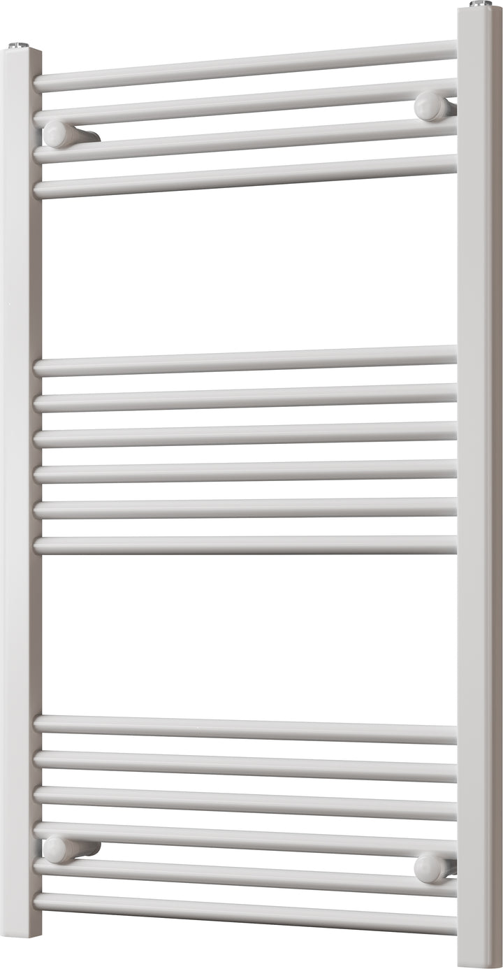 Zennor - White Heated Towel Rail - H1000mm x W600mm - Straight