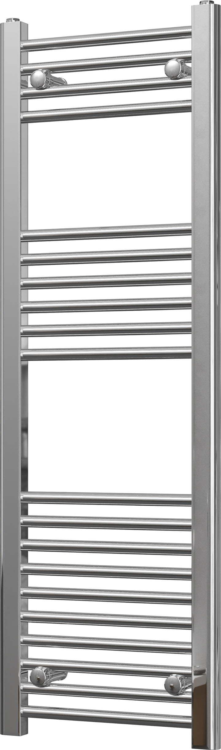 Zennor - Chrome Heated Towel Rail - H1200mm x W400mm - Straight