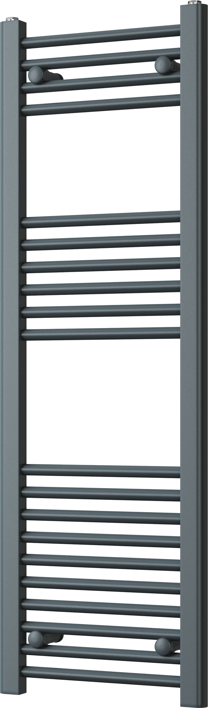 Zennor - Anthracite Heated Towel Rail - H1200mm x W400mm - Straight