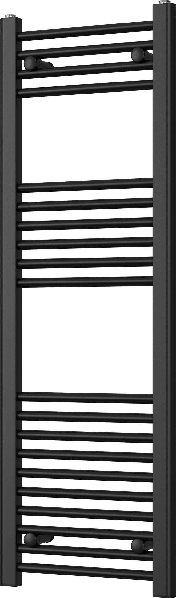 Zennor - Black Heated Towel Rail - H1200mm x W400mm - Straight