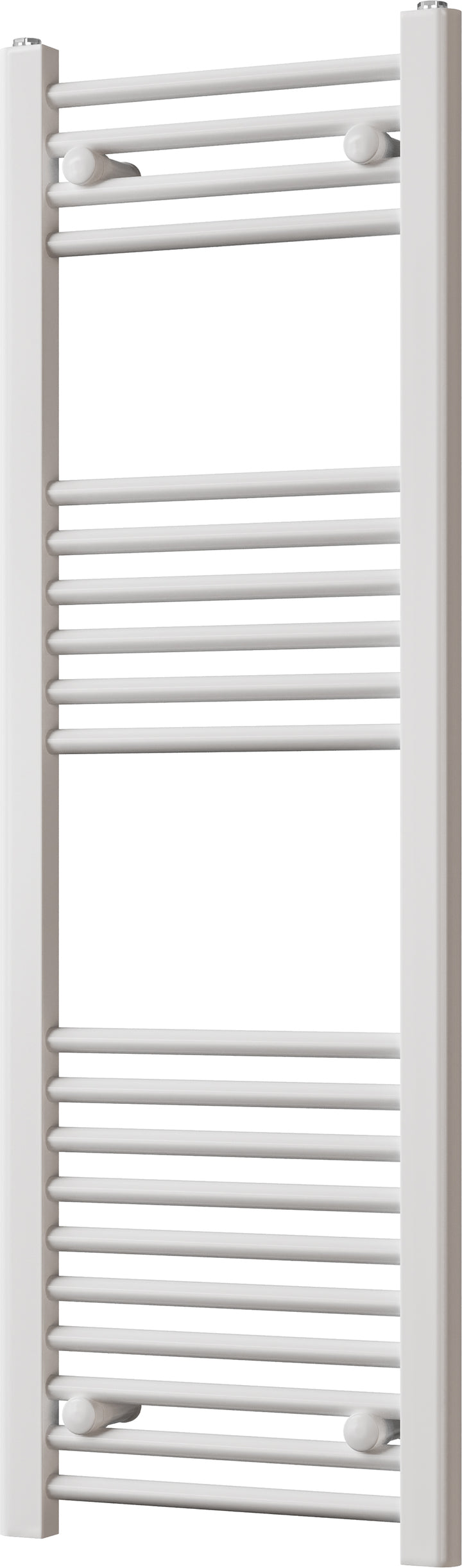 Zennor - White Heated Towel Rail - H1200mm x W400mm - Straight