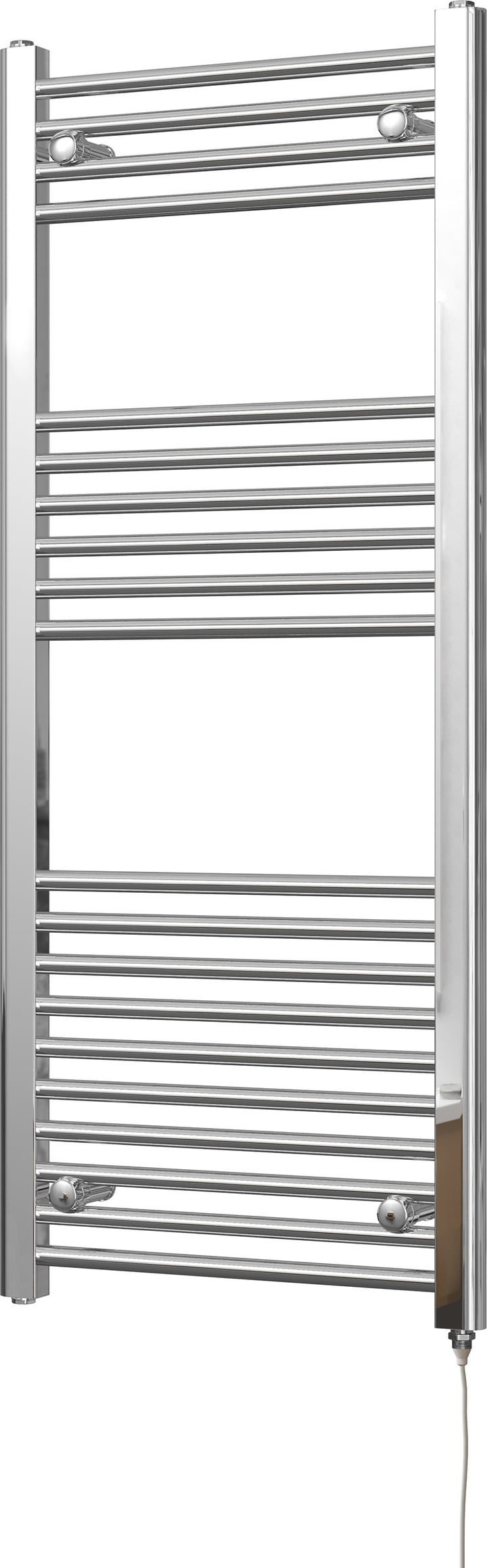 Zennor - Chrome Electric Towel Rail H1200mm x W500mm Straight 400w Standard