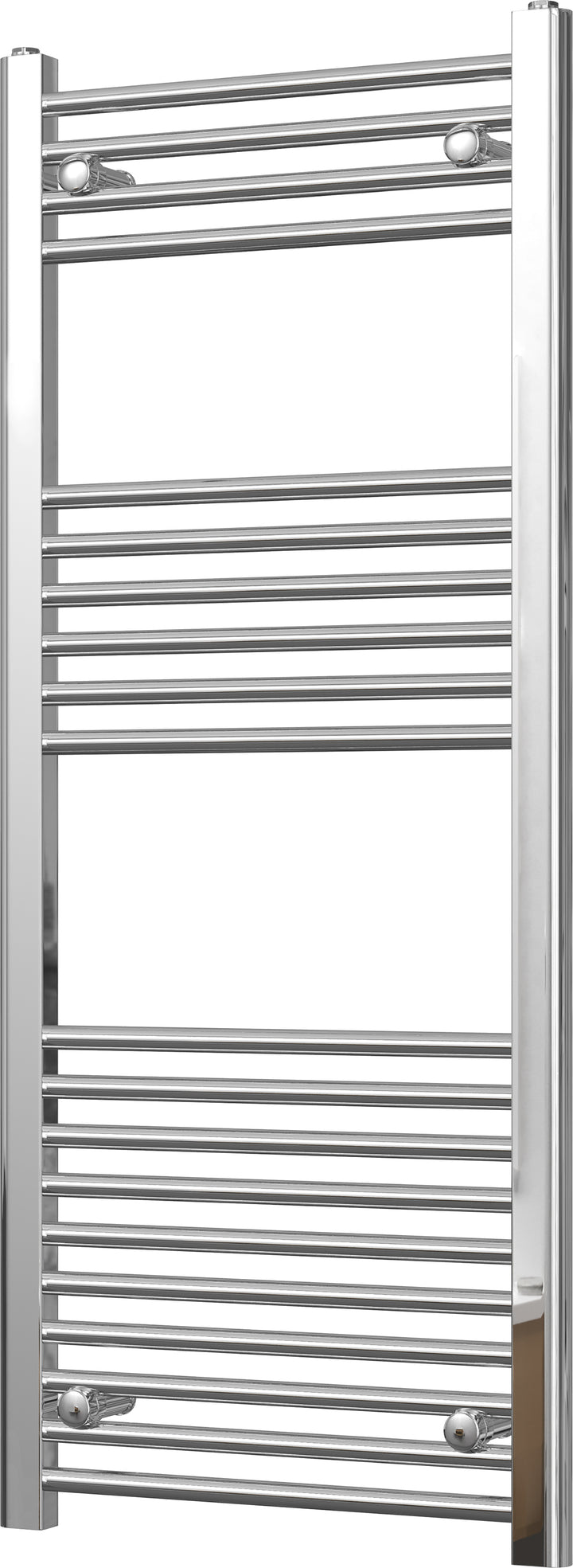 Zennor - Chrome Heated Towel Rail - H1200mm x W500mm - Straight