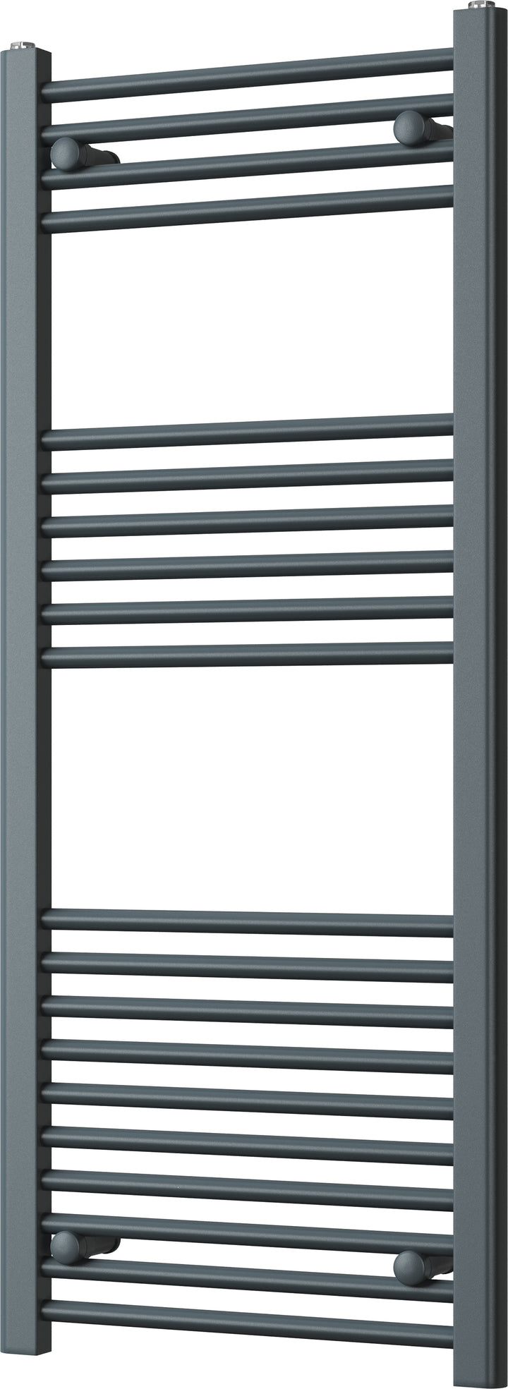 Zennor - Anthracite Heated Towel Rail - H1200mm x W500mm - Straight