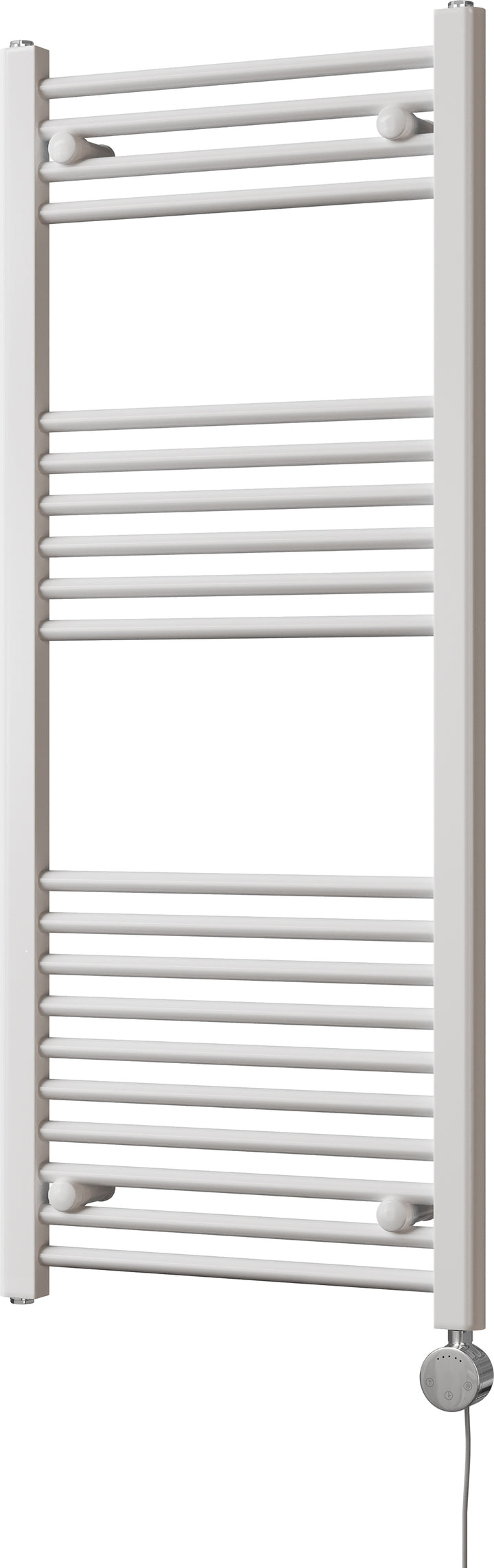 Zennor - White Electric Towel Rail H1200mm x W500mm Straight 600w Thermostatic