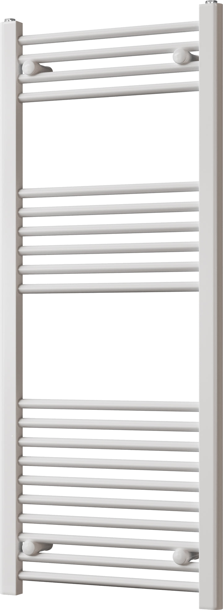 Zennor - White Heated Towel Rail - H1200mm x W500mm - Straight