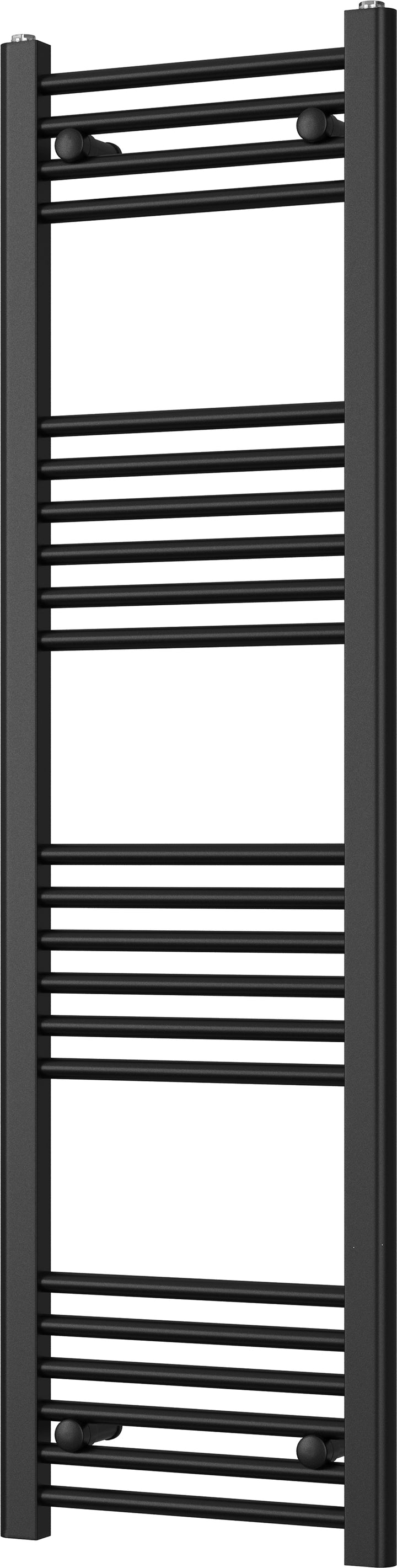 Zennor - Black Heated Towel Rail - H1400mm x W400mm - Straight