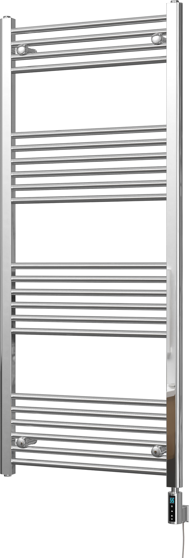 Zennor - Chrome Electric Towel Rail H1400mm x W600mm Straight 300w Thermostatic WIFI