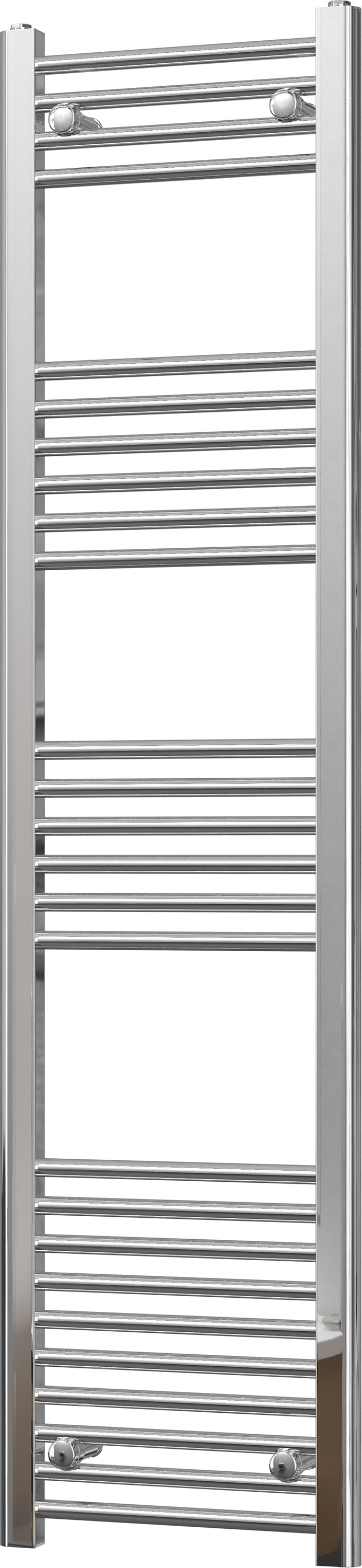 Zennor - Chrome Heated Towel Rail - H1600mm x W400mm - Straight