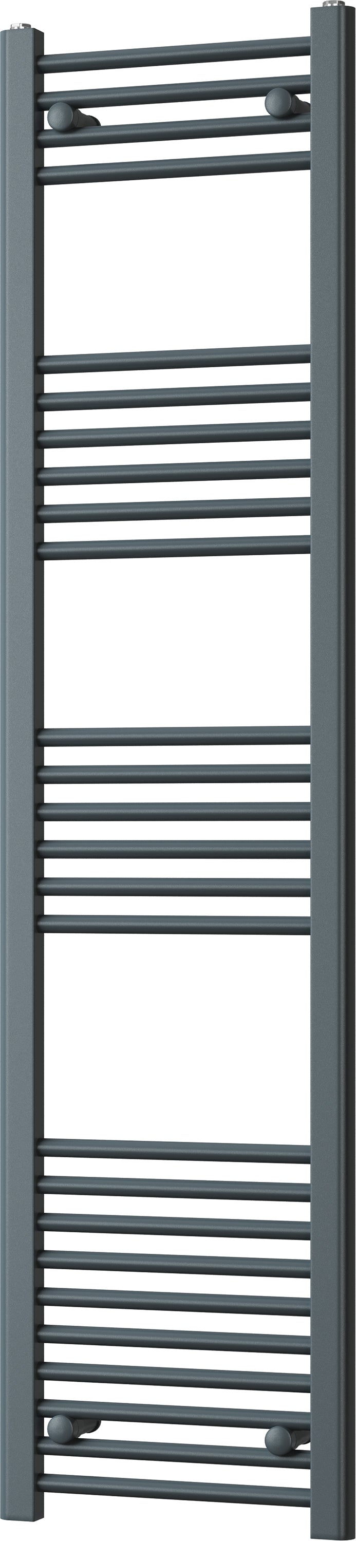 Zennor - Anthracite Heated Towel Rail - H1600mm x W400mm - Straight