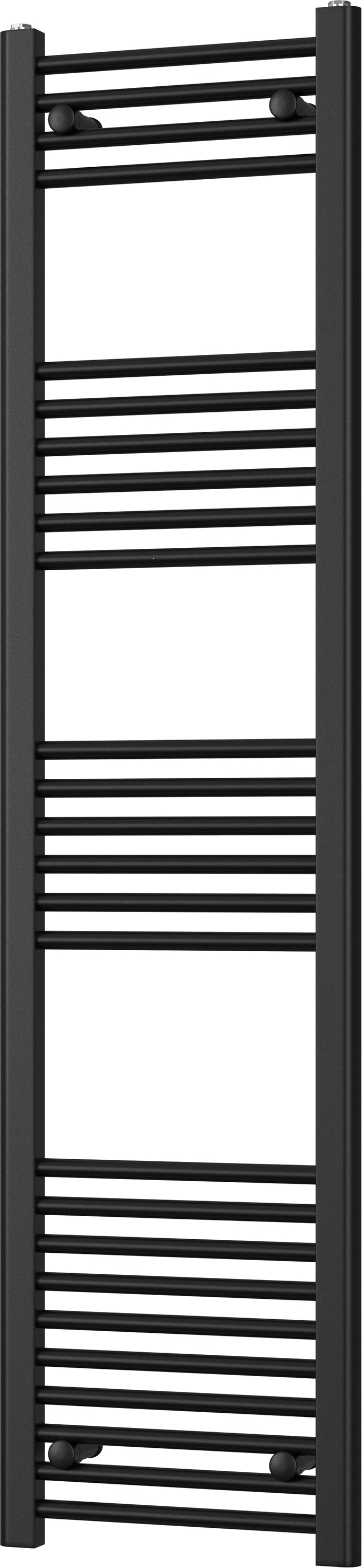 Zennor - Black Heated Towel Rail - H1600mm x W400mm - Straight