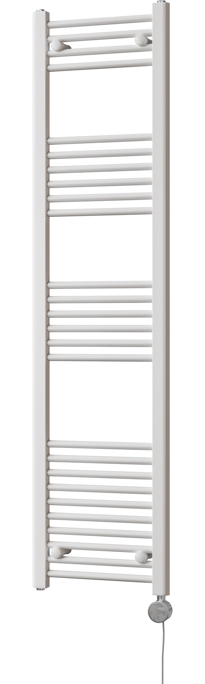 Zennor - White Electric Towel Rail H1600mm x W400mm Straight 600w Thermostatic