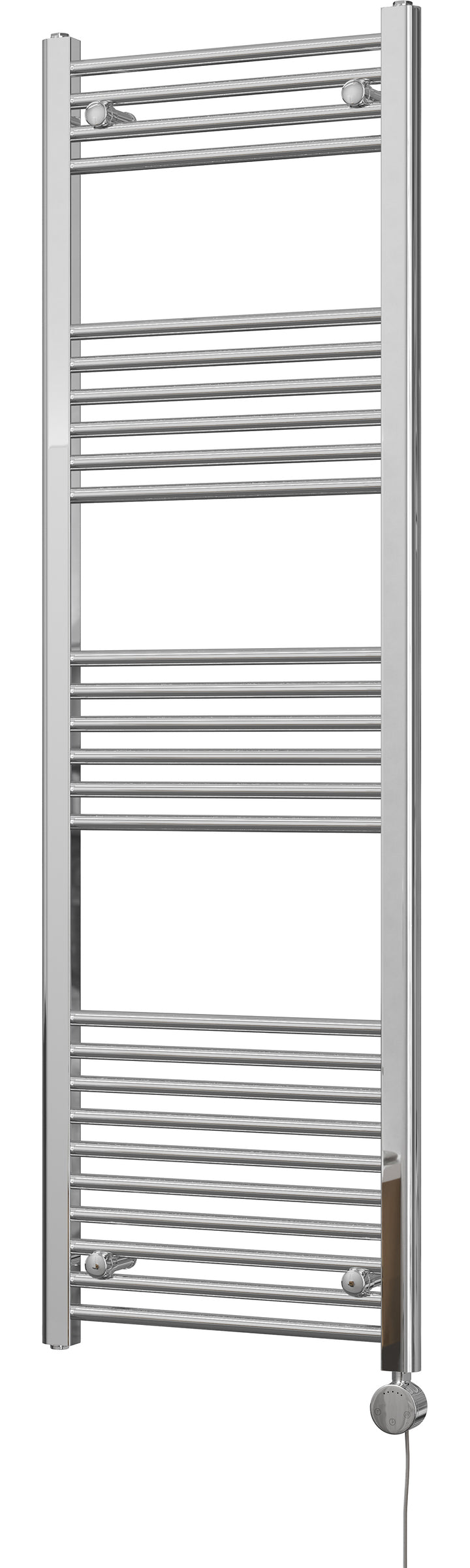 Zennor - Chrome Electric Towel Rail H1600mm x W500mm Straight 300w Thermostatic