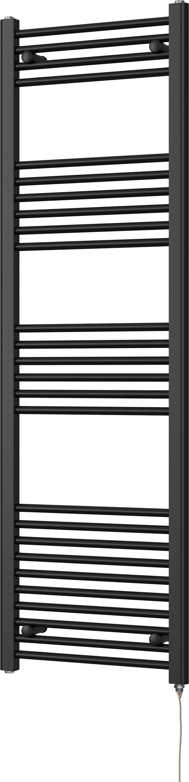 Zennor - Black Electric Towel Rail H1600mm x W500mm Straight 600w Standard