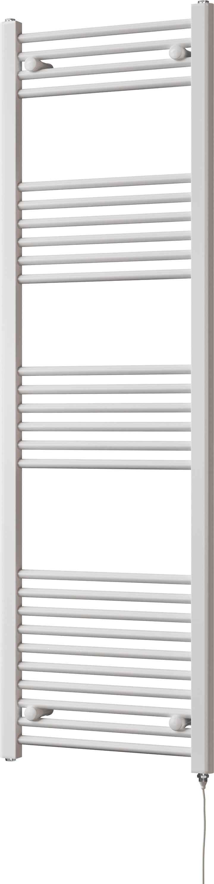 Zennor - White Electric Towel Rail H1600mm x W500mm Straight 600w Standard