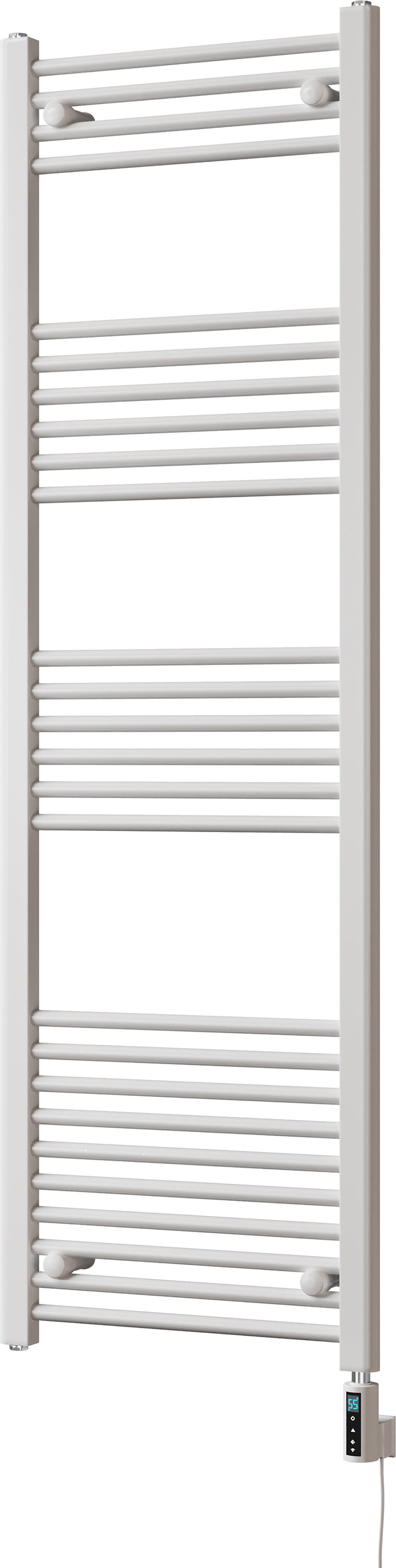 Zennor - White Electric Towel Rail H1600mm x W500mm Straight 600w Thermostatic WIFI