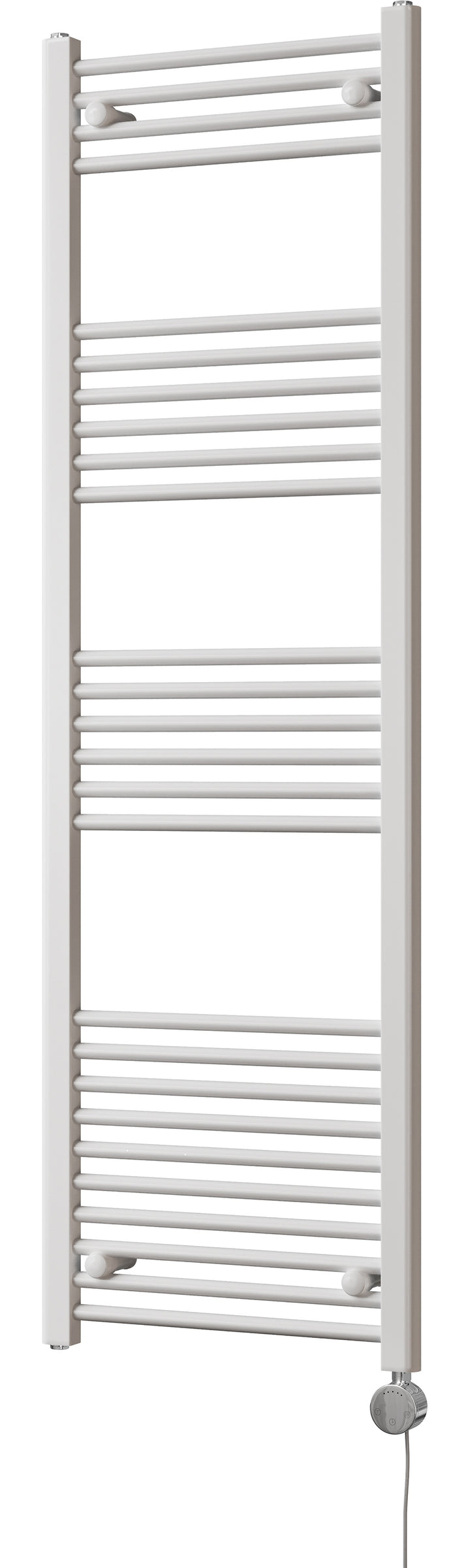 Zennor - White Electric Towel Rail H1600mm x W500mm Straight 600w Thermostatic