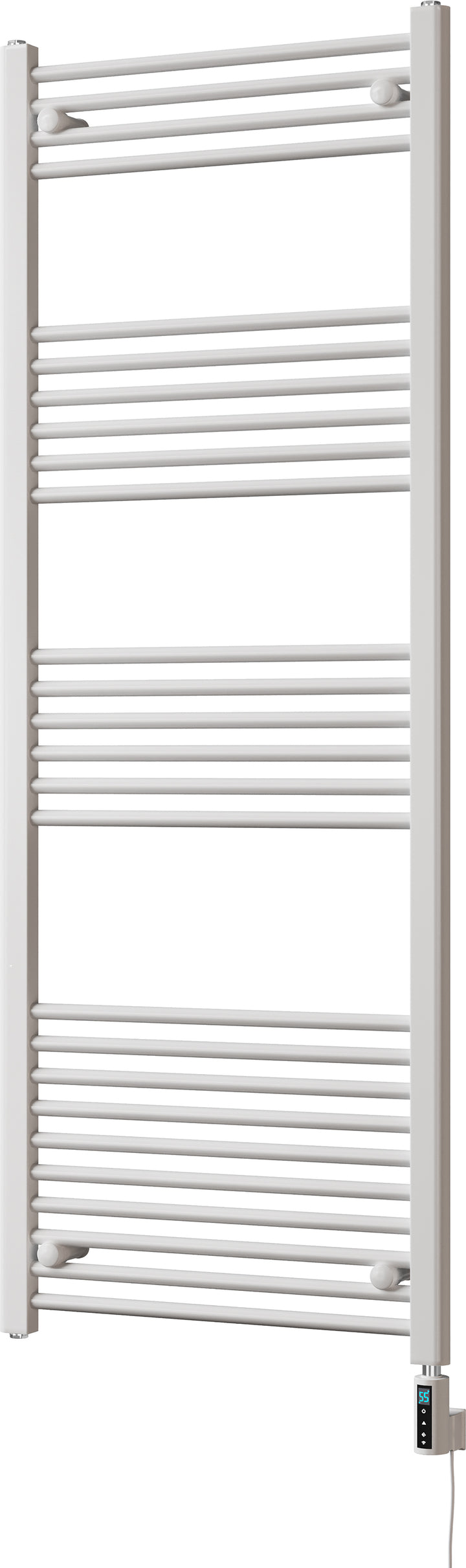 Zennor - White Electric Towel Rail H1600mm x W600mm Straight 900w Thermostatic WIFI