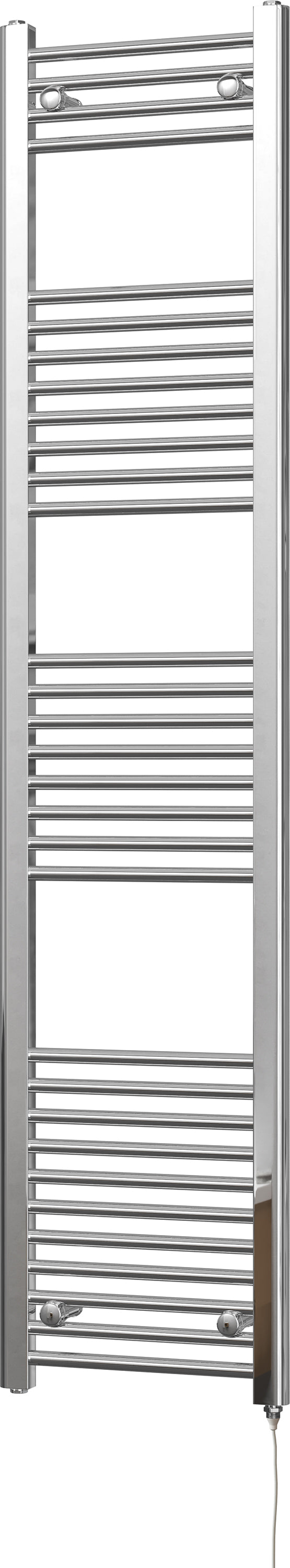 Zennor - Chrome Electric Towel Rail H1800mm x W400mm Straight 300w Standard