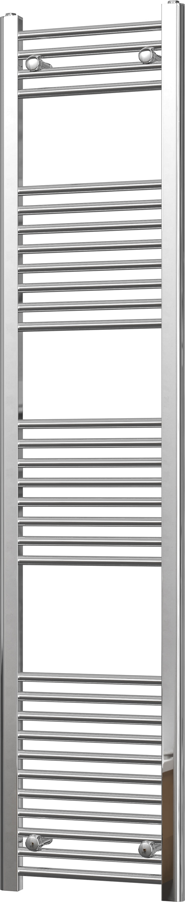 Zennor - Chrome Heated Towel Rail - H1800mm x W400mm - Straight