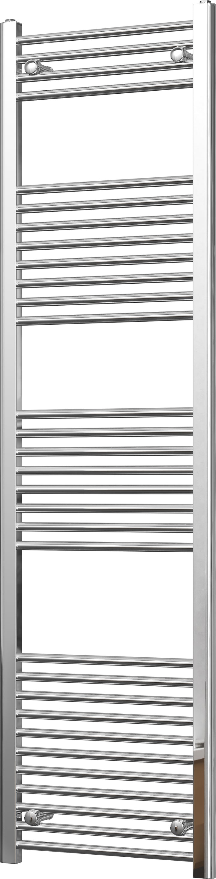 Zennor - Chrome Heated Towel Rail - H1800mm x W500mm - Straight