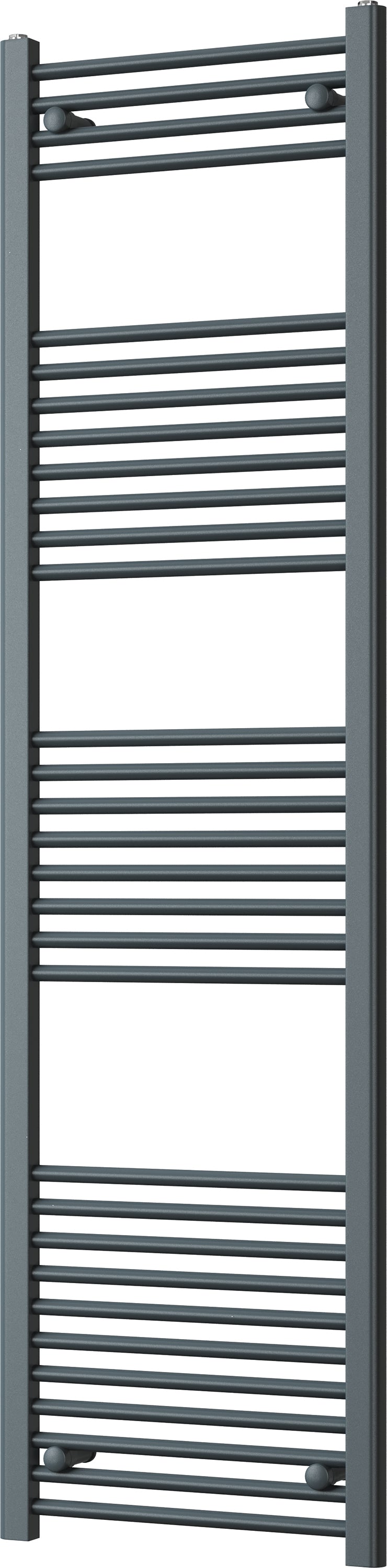 Zennor - Anthracite Heated Towel Rail - H1800mm x W500mm - Straight