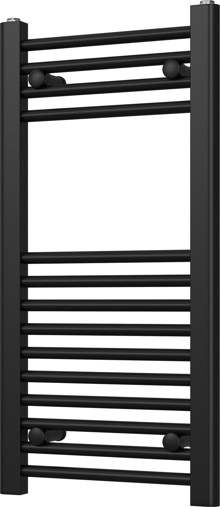 Zennor - Black Heated Towel Rail - H800mm x W400mm - Straight