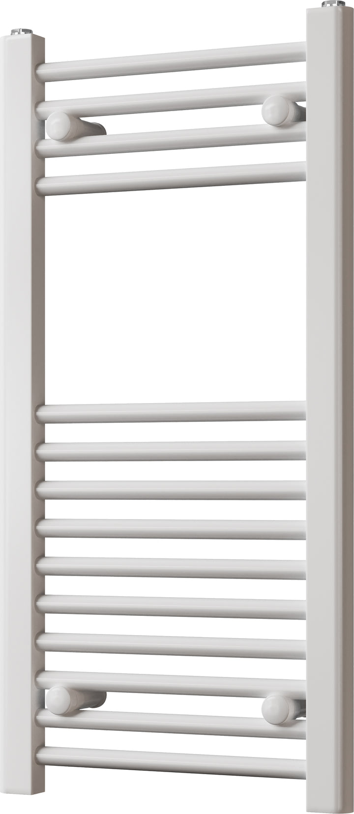 Zennor - White Heated Towel Rail - H800mm x W400mm - Straight