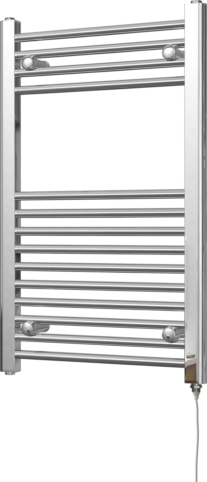 Zennor - Chrome Electric Towel Rail H800mm x W500mm Straight 200w Standard