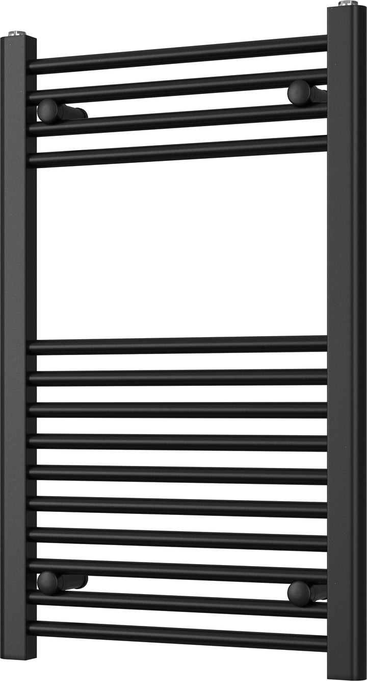 Zennor - Black Heated Towel Rail - H800mm x W500mm - Straight