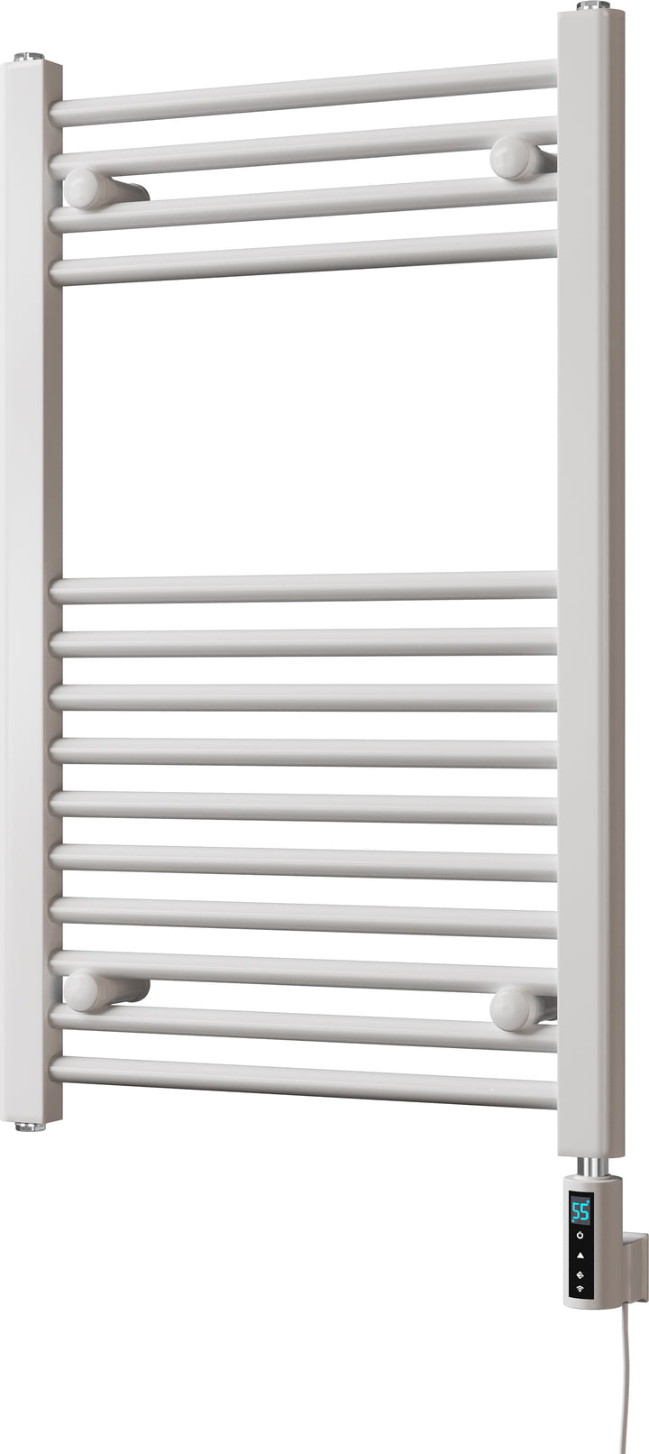 Zennor - White Electric Towel Rail H800mm x W500mm Straight 300w Thermostatic WIFI