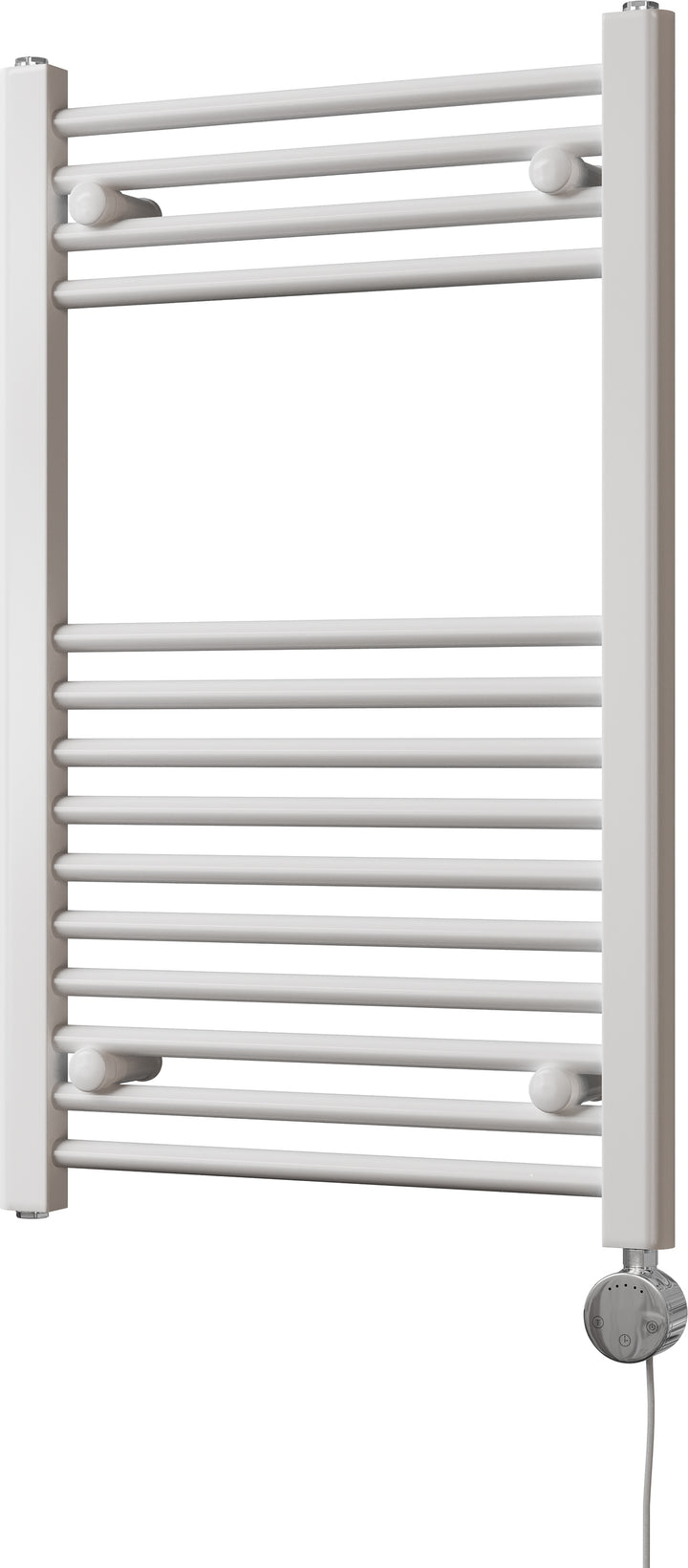 Zennor - White Electric Towel Rail H800mm x W500mm Straight 300w Thermostatic