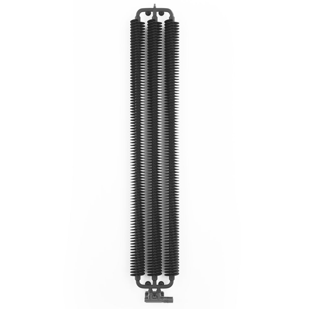 Ribbon V - Metallic Grey Vertical Designer Radiators H1720mm x W290mm Single Panel